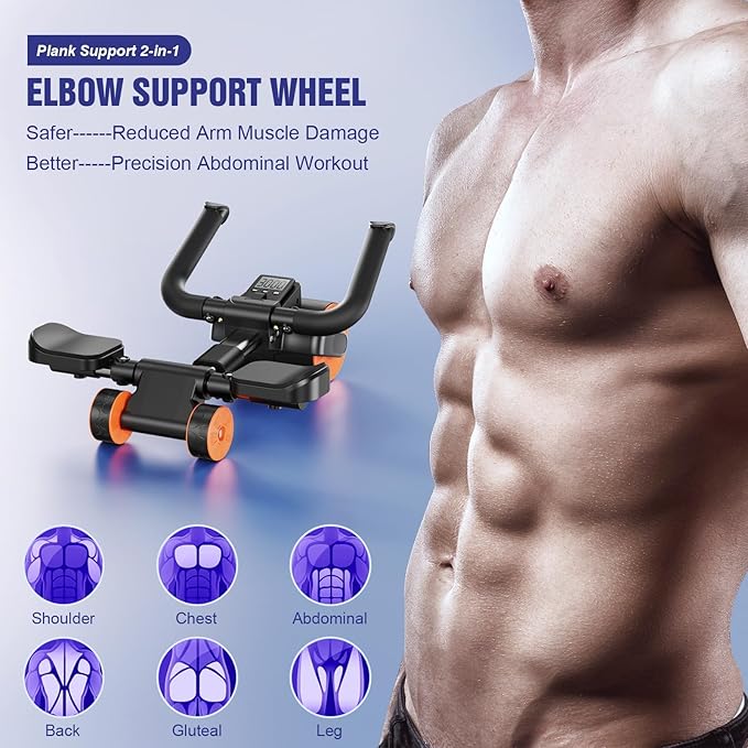 Abs Roller Wheel with Mobile Holder - DXGEARS