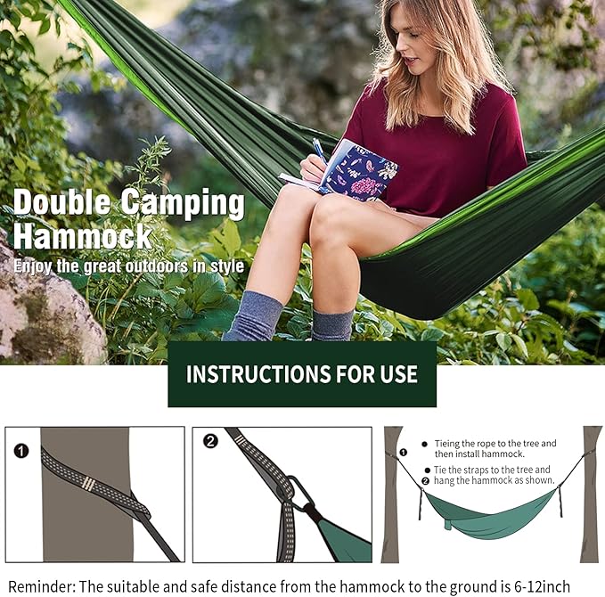 Camping Hammock – Fabric & Net - DXGEARS