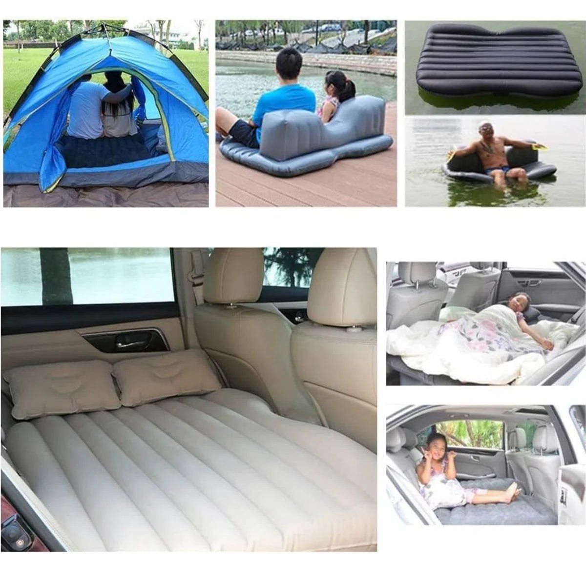 Car Back Seat Air Mattress for Travel and Camping - DXGEARS