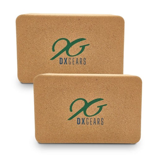 DXGEARS Cork Yoga Block | High Density Eco - Friendly Recycled Cork - DXGEARS