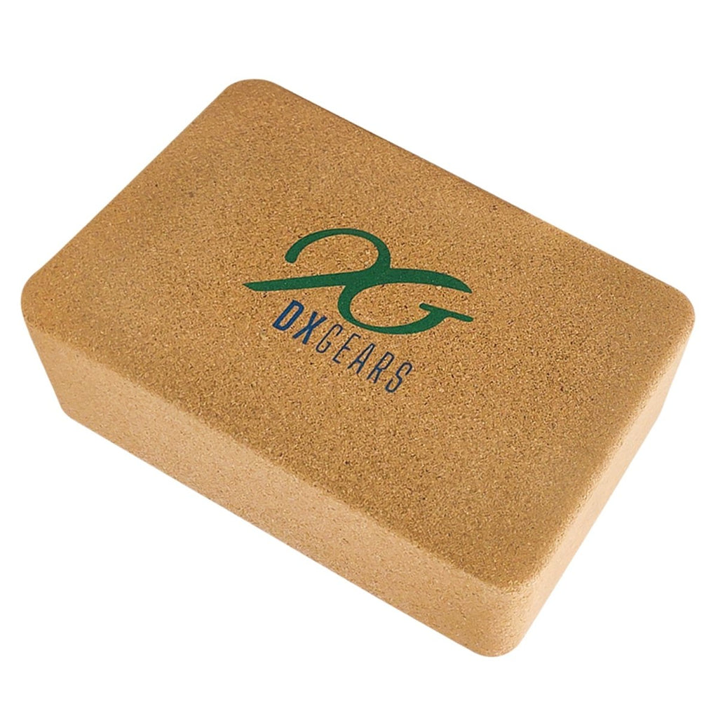 DXGEARS Cork Yoga Block | High Density Eco - Friendly Recycled Cork - DXGEARS