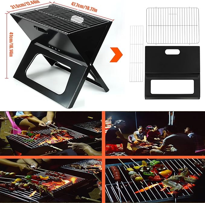 Foldable Charcoal Grill – Portable BBQ - DXGEARS