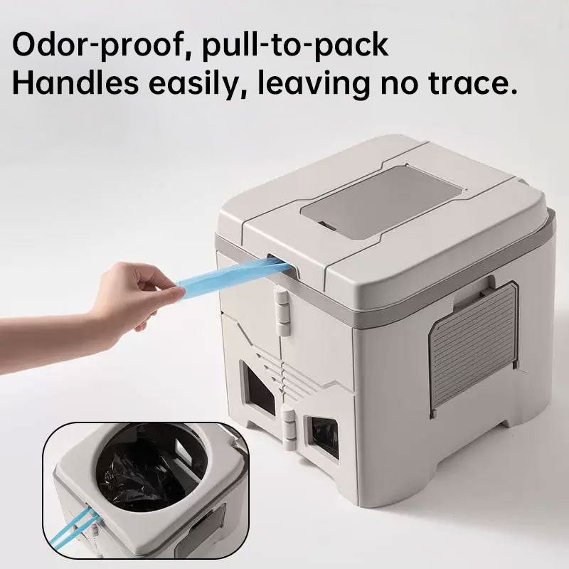 Foldable Portable Toilet for Car & Camping - Emergency Outdoor Stool with Odor - Proof Design, Adult Travel Toilet - DXGEARS
