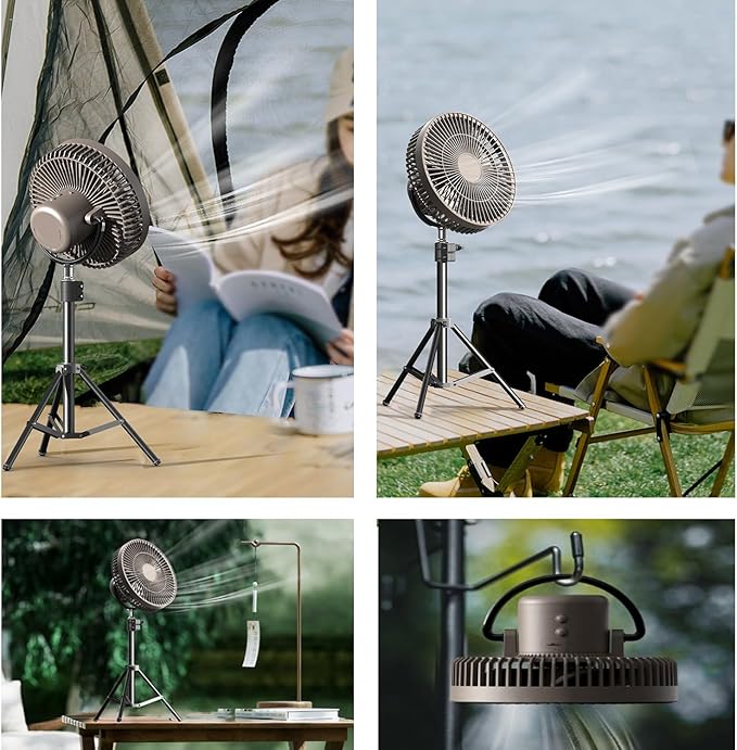 Portable Camping Fan with Tripod Stand - DXGEARS