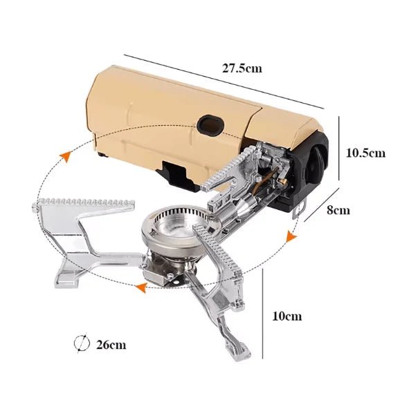 Portable Camping Stove – 2600W Butane Cassette Stove - DXGEARS