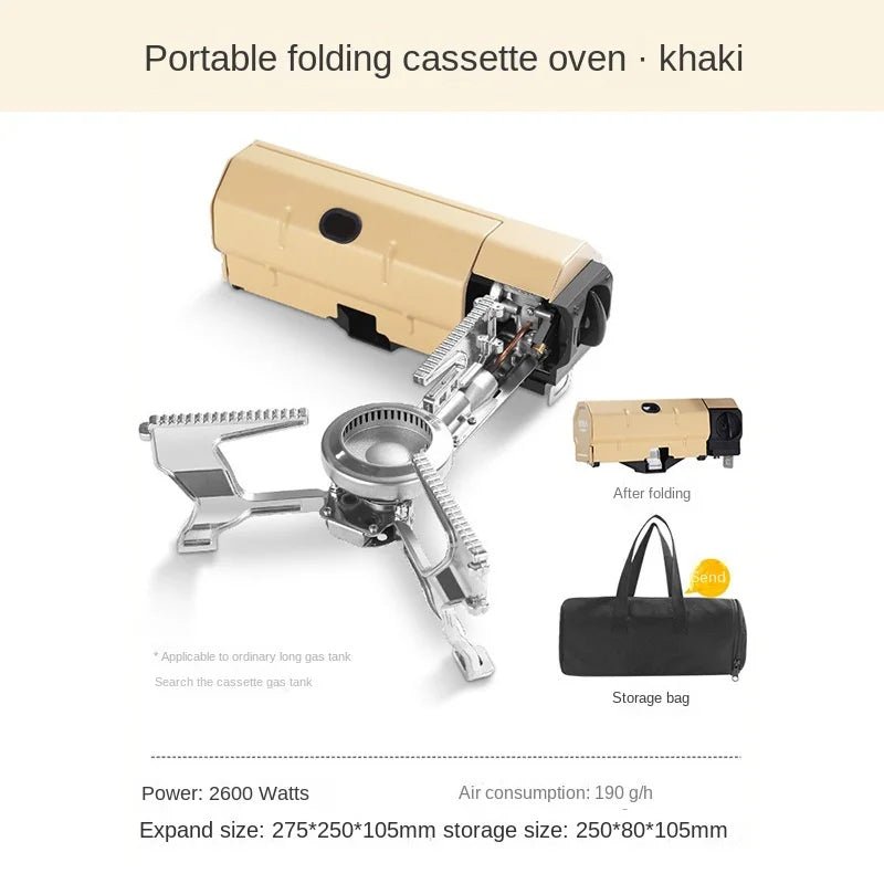 Portable Camping Stove – 2600W Butane Cassette Stove - DXGEARS