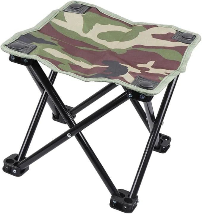 Portable Folding Camp Stool with Carry Bag – Lightweight Outdoor Seat - DXGEARS