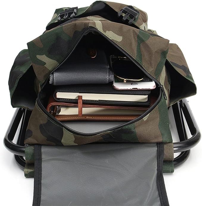 Portable Folding Camp Stool with Carry Bag – Lightweight Outdoor Seat - DXGEARS
