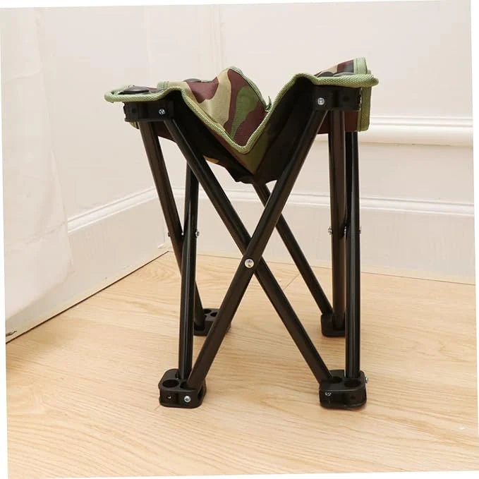 Portable Folding Camp Stool with Carry Bag – Lightweight Outdoor Seat - DXGEARS