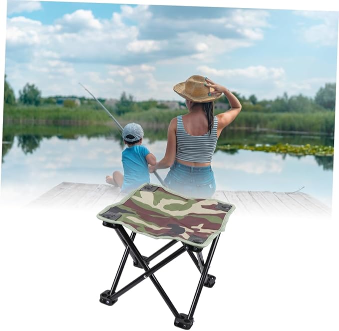 Portable Folding Camp Stool with Carry Bag – Lightweight Outdoor Seat - DXGEARS