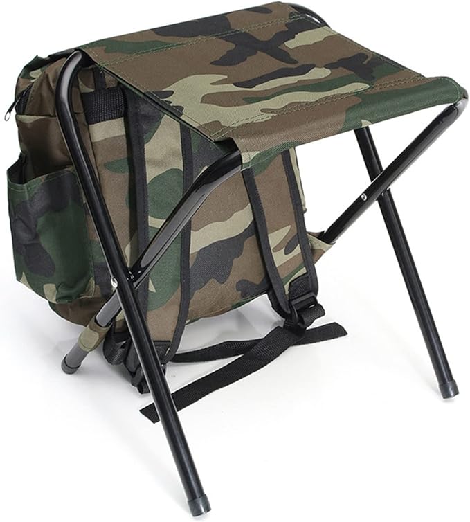 Portable Folding Camp Stool with Carry Bag – Lightweight Outdoor Seat - DXGEARS